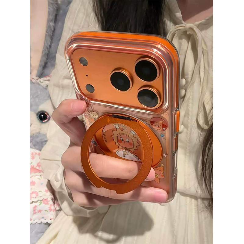 星星人适用苹果17promax手机壳防摔防护镜头全包硅胶软壳可爱卡通大视窗苹果手机壳