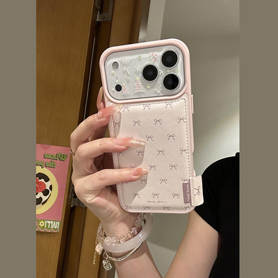 苹果17promax手机壳粉色温柔风