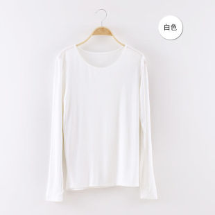 套指长袖现代舞服装宽松舞蹈练功服女上衣瑜珈集训服演出服白色S