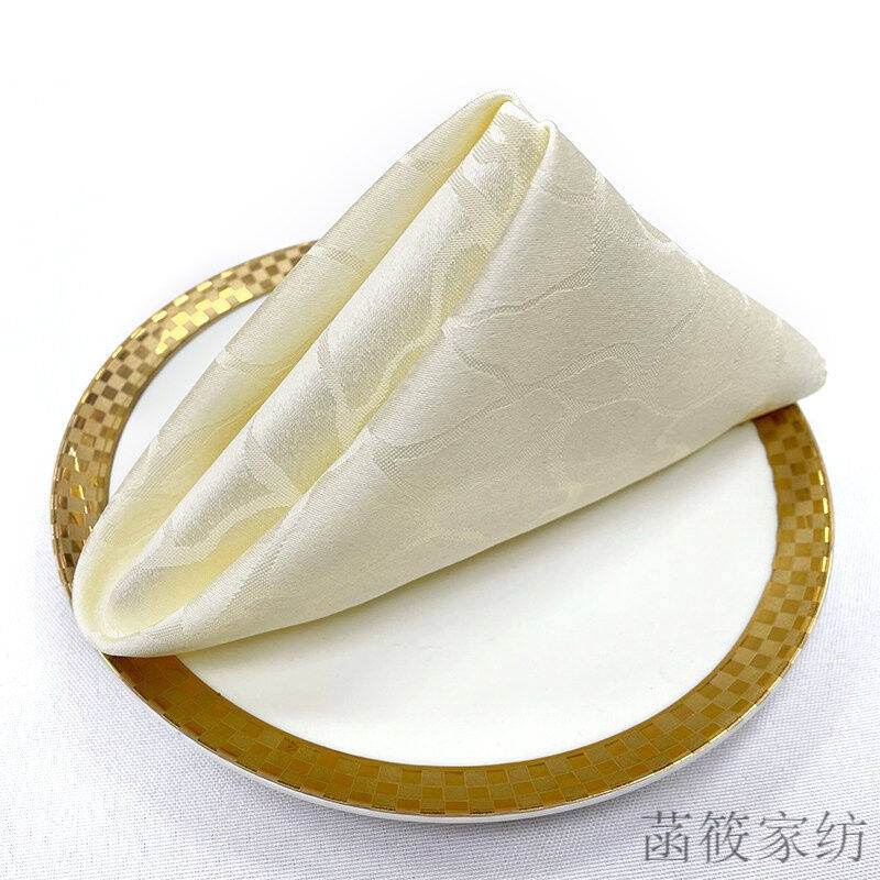 酒店餐桌方巾】酒店擦口杯布餐巾布口布餐厅专用不掉毛擦杯口杯钩