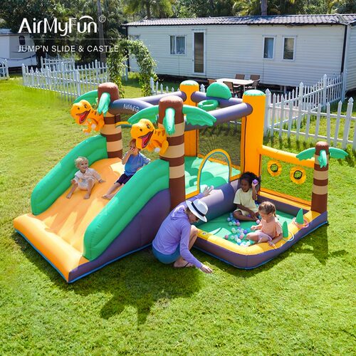 Airmyfun恐龙充气城堡儿童蹦蹦床