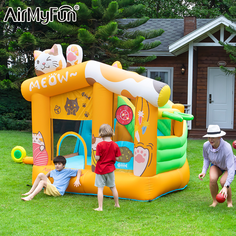 AirMyFun猫咪充气城堡室内蹦蹦床