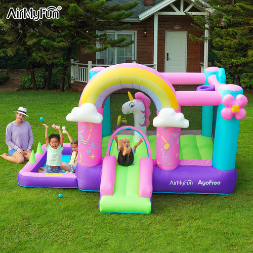 AirMyFun独角兽充气城堡蹦蹦床