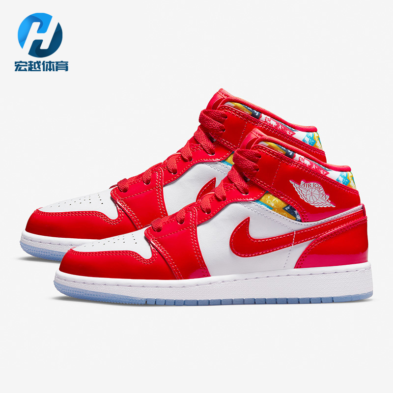 Nike/耐克正品AIR JORDAN 1 MID SE女子GS大童篮球鞋 DC7248