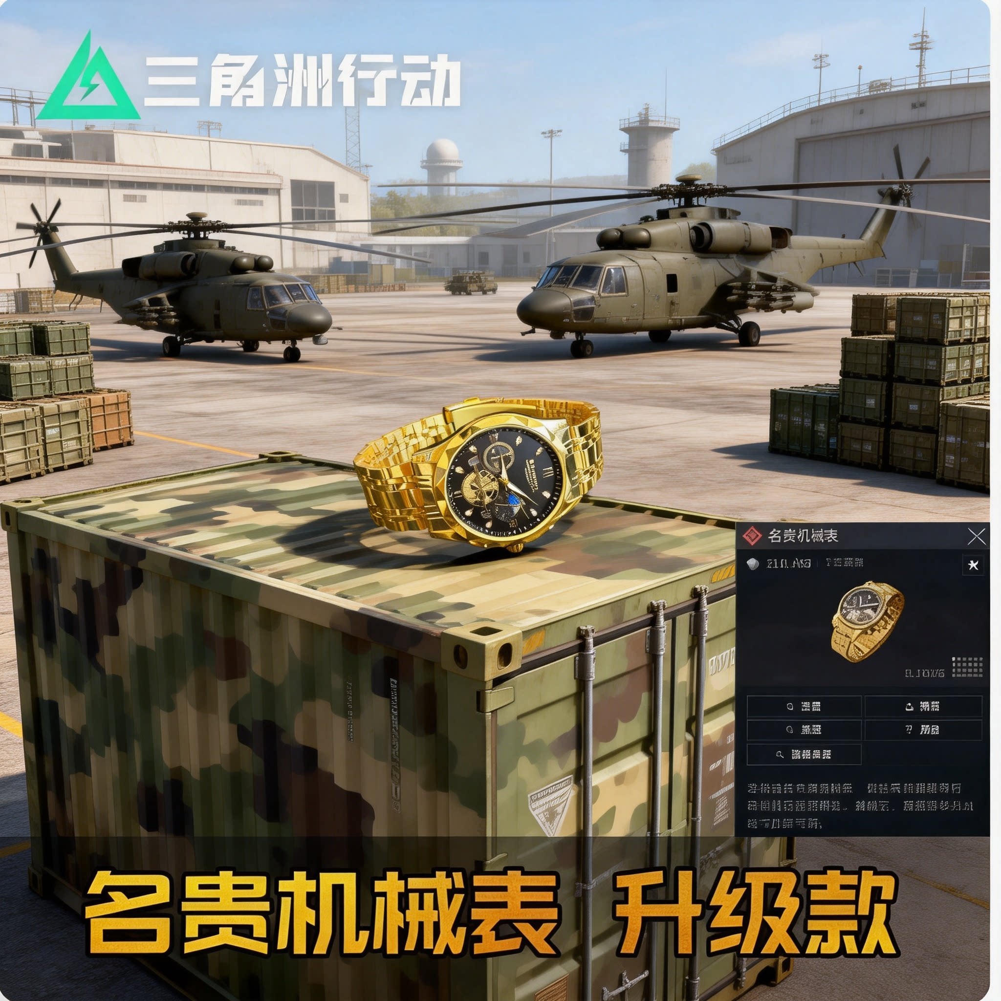 三角洲游戏周边赛伊德怀表大红模型 仿真名贵机械表办摆件送男友