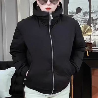 877812秋冬季男士新品立领连帽鹅绒羽绒服外套时尚百搭简约帅轻奢