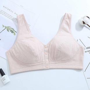 前开扣无钢圈中老年文胸聚拢透气女士薄款 舒适胸罩 哺乳内衣妈妈款