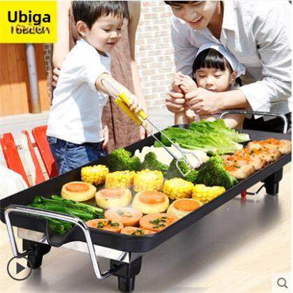 优贝加家用电烧烤炉电烤盘韩式铁板烧无烟不粘锅烤鱼烤肉机大号