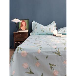 升级版 | 覆古郁金香 |纯棉老粗布床单单件加宽100全棉床单加厚