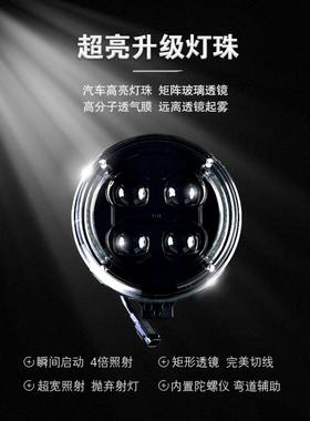 CL300/CL500/CM300/CM500摩托大灯总成矩阵透镜转向辅助改装大灯