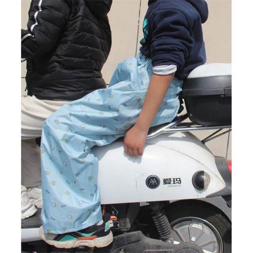 电动摩托车后座防晒腿防水衣防雨罩挡风被遮阳防紫外线盖腿儿童夏