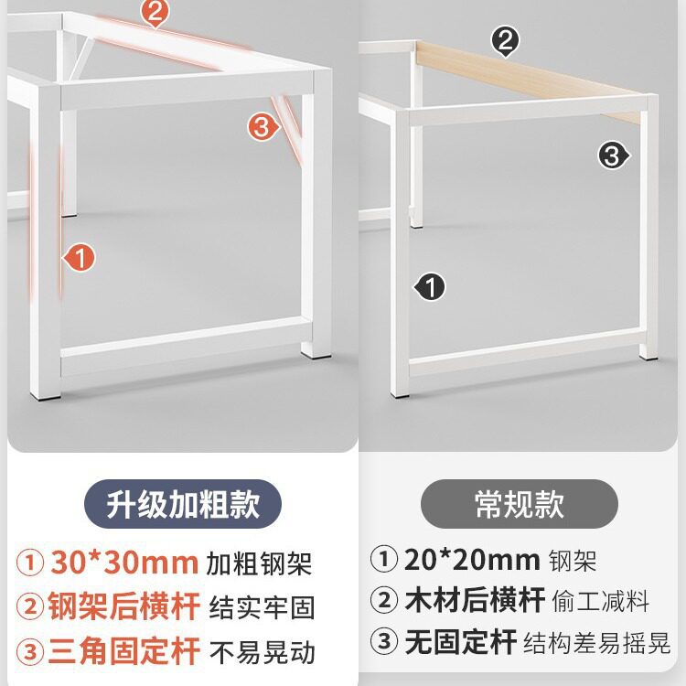 白色简约家用电脑桌|卧室出租屋