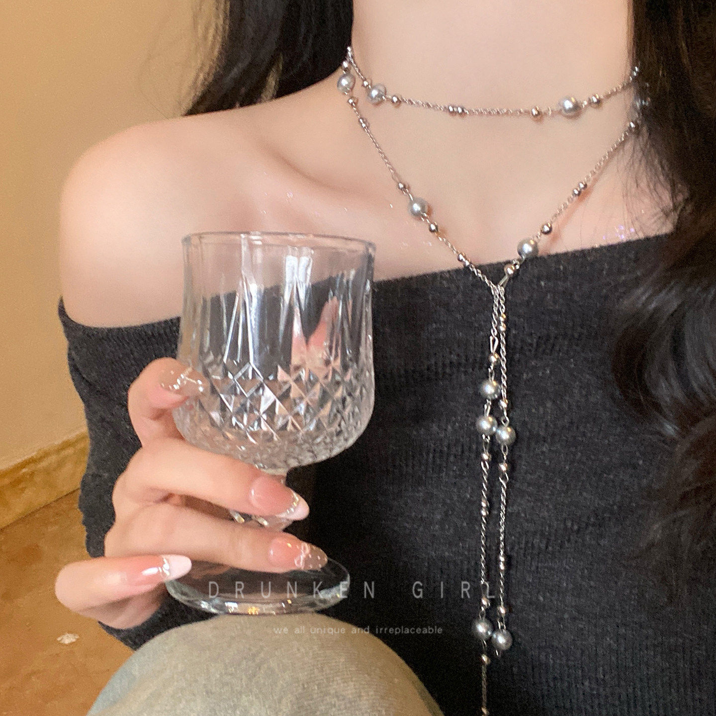 高级感珍珠多层毛衣链女款秋冬轻奢小众多种戴法项链法式气质配饰,饰品/流行首饰/时尚饰品新,项链,淘宝优惠券,粉丝福利购,淘宝优惠卷