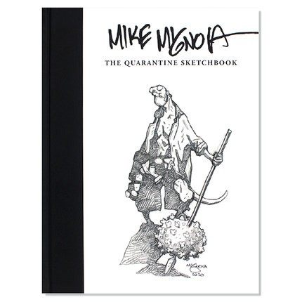 正版 Mike Mignola Sketchbook 麦克米格诺拉英文原版进口 速写素描草稿集画集卡通人物漫画铅笔手绘临摹美术画册素描教程书籍