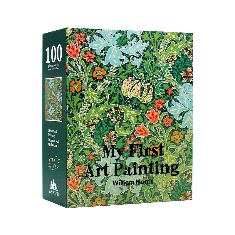 现货 My First Art Painting:William Morris 我的第一幅艺术作品:莫里斯 艺术拼图名家作品 在拼图中感受名画的艺术魅力 盒装