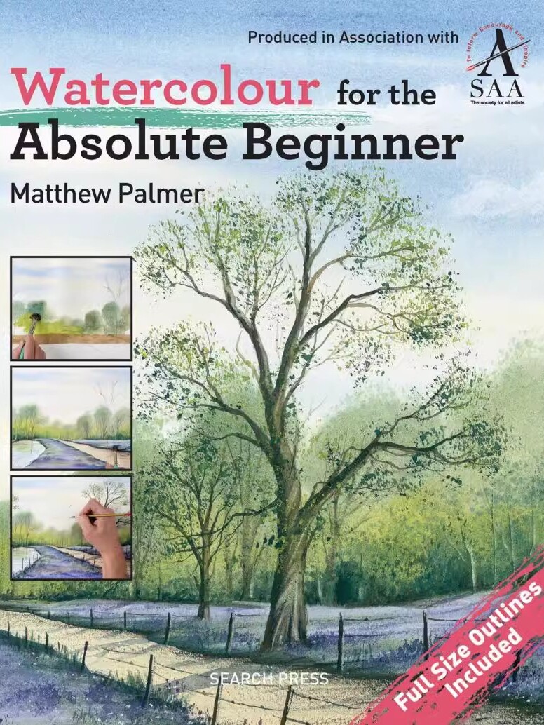 现货 Watercolour for the Absolute Beginner 水彩风景绘画技法入门 水彩画基础教学书籍 英文原版