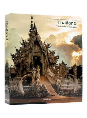 现货 Thailand 泰国 佛教寺院和金色寺庙 华丽的沙滩和碧蓝的海水 茂密的森林和流淌着河流的山谷 进口原版 多语种 精装