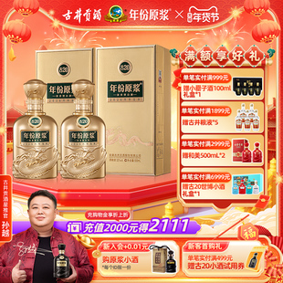【官方直营】古井贡酒 年份原浆古20马年生肖酒52度500mL*2瓶新品