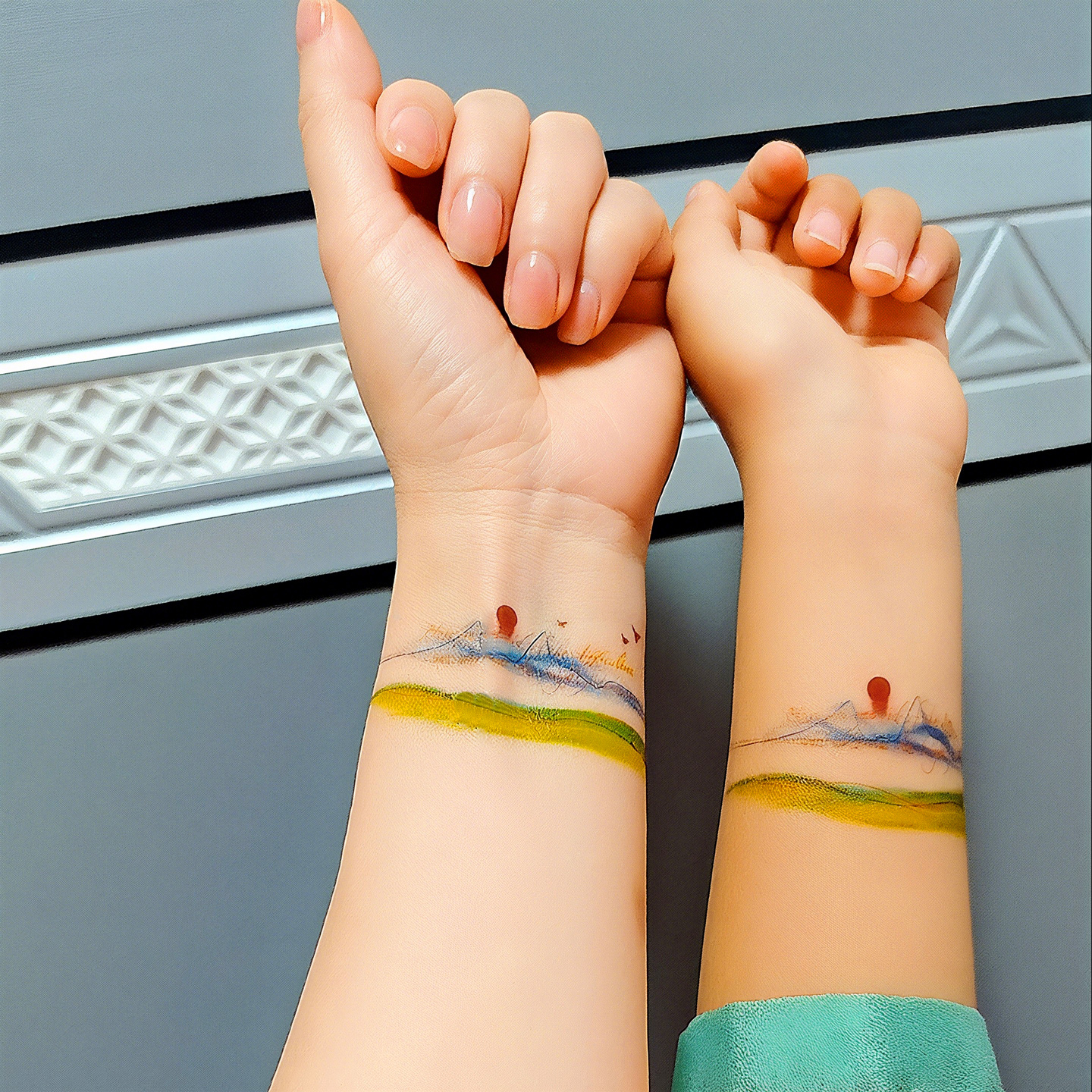 向春山手环彩色防水贴纸星辰大海