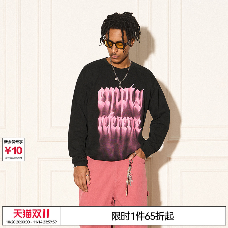 EMPTYREFERENCE烟雾潮流长袖