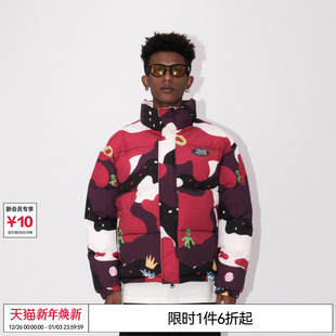 特惠7折 REFERENCE原创印花太空迷彩羽绒棉服男女 EMPTY