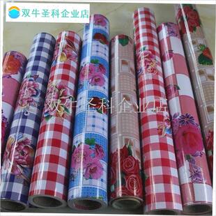 地板革桌布双面台布正方形加厚防水防I油塑料印花家用免洗围墙面.