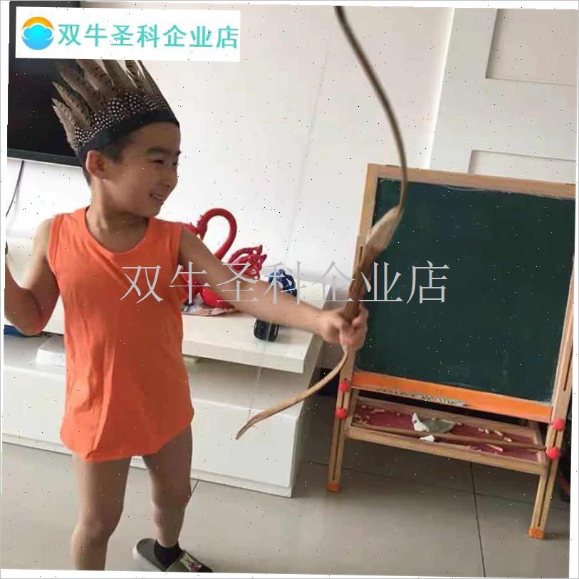 儿童玩具弓箭婚庆道具摄影传统复古弓古装舞台R表演竹木制无杀伤.