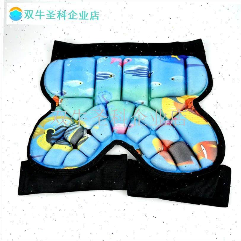 轮滑护臀儿童防摔裤o滑冰滑雪运动护具头盔滑板平衡车屁股垫护臀.