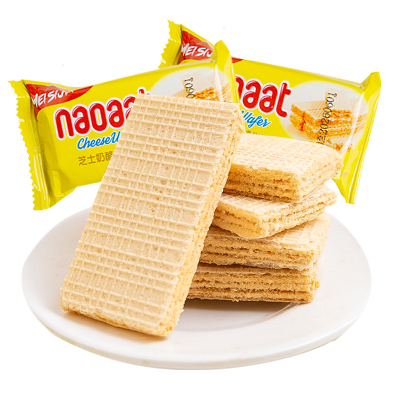 芝士奶酪威化饼干整箱威轻巧独立包装酥脆零食夹心饼干