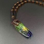 方源六转春秋蝉仙蛊吊坠金蝉手工吊坠玉蝉一鸣惊人知了毛衣项链潮