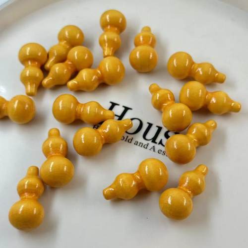 无孔实木桃木葫芦钥匙扣