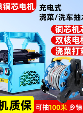 浇菜神器浇水机自动浇地抽水机农用灌溉锂电新型菜地充电式抽水泵