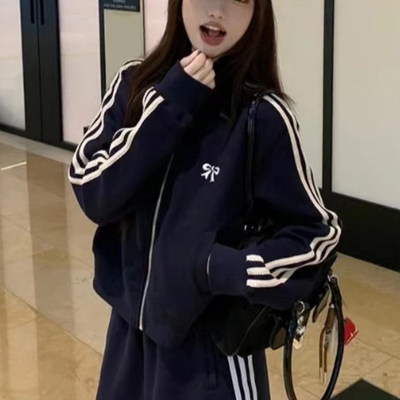 美式撞色棒球服外套女2026春秋新款设计感小众短款夹克开衫上衣潮