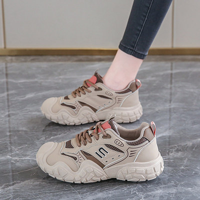 运动鞋女2026春秋新款轮胎底防滑登山鞋不累脚厚底减震跑步老爹鞋
