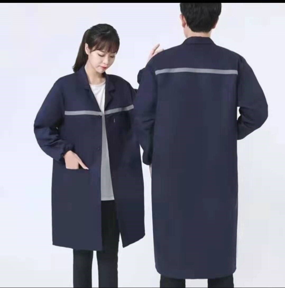 长袖工作服大褂耐脏加厚男长款耐磨冬天干活搬运劳保服制防尘罩衣