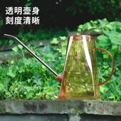 浇花壶不锈钢长嘴浇水壶大容量花洒喷壶家用养花洒水壶园艺淋花壶