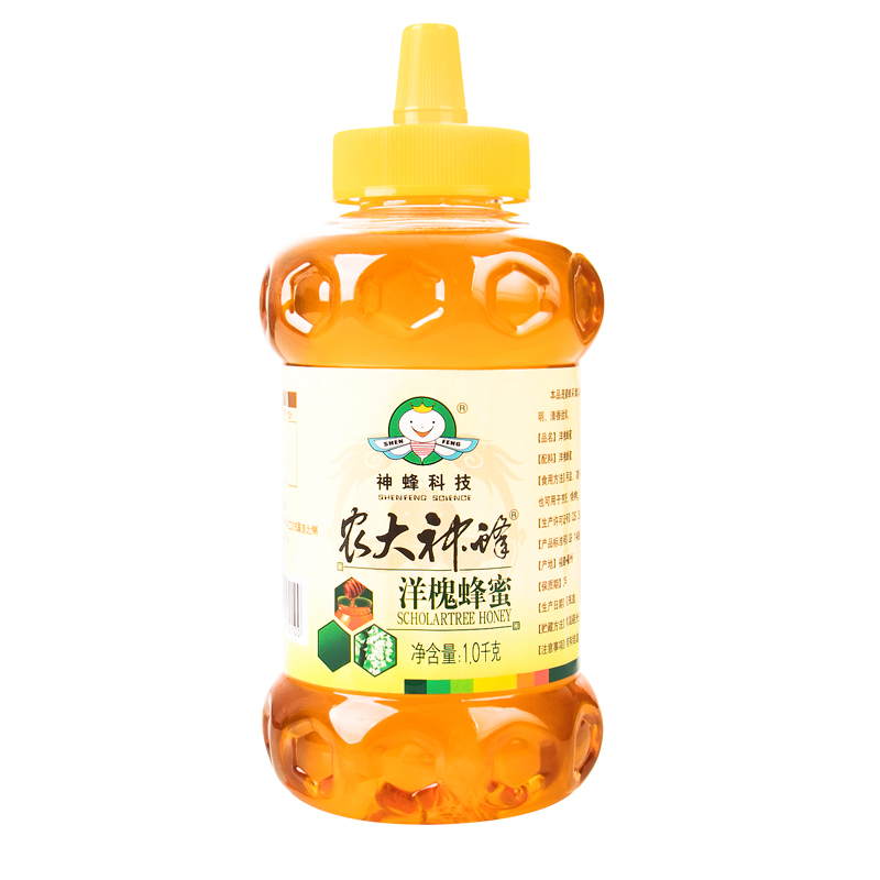 农大神蜂科技秦岭和葫芦岛洋槐蜂蜜1000g