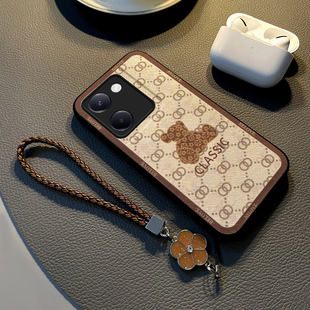 y52s挂绳手链y31s高级感y70s暴力熊男款 适用y100手机壳新款 y200i保护套y77硅胶全包y76s防摔y95布纹网红女款