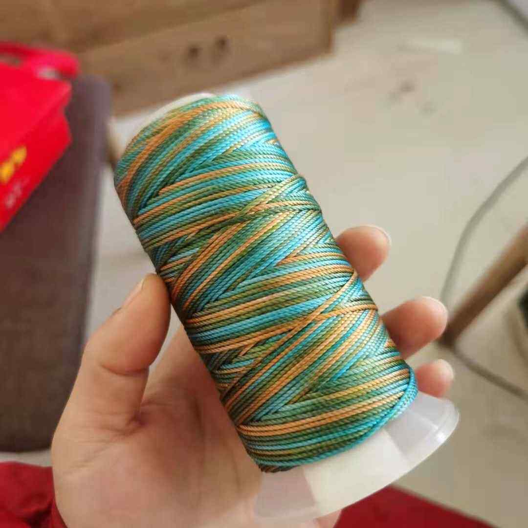 千里江山绳股线莫兰迪色彩色线18股3股12股24股手工编项链线材
