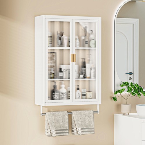 壁挂免打孔卫生间置物柜