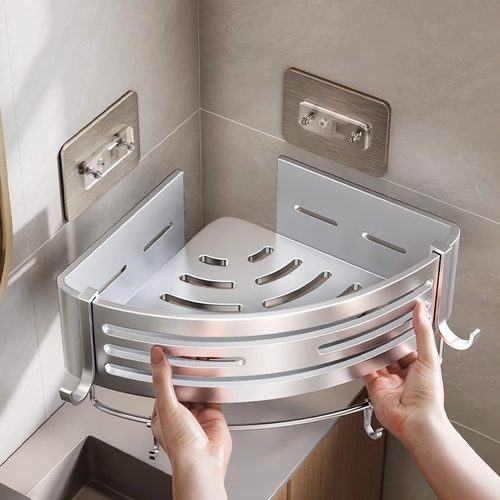 卫生间浴室三角置物架免打孔