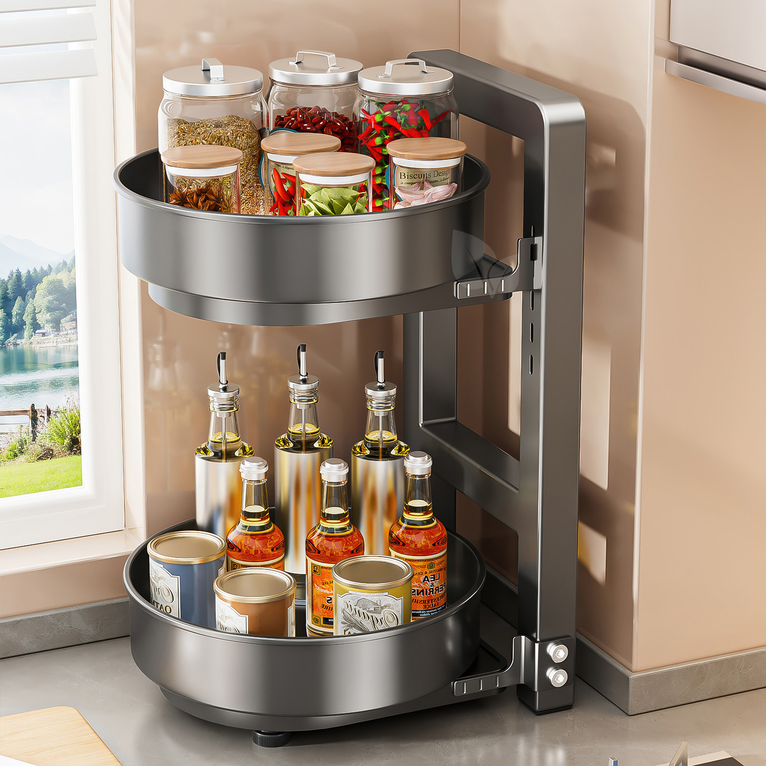 ��360����ת��25cm�����? ������ת��������ܵ�ζƷ����˫�����̨��ת�Ƕ๦�ܵ������ɼ� 23.31Ԫ