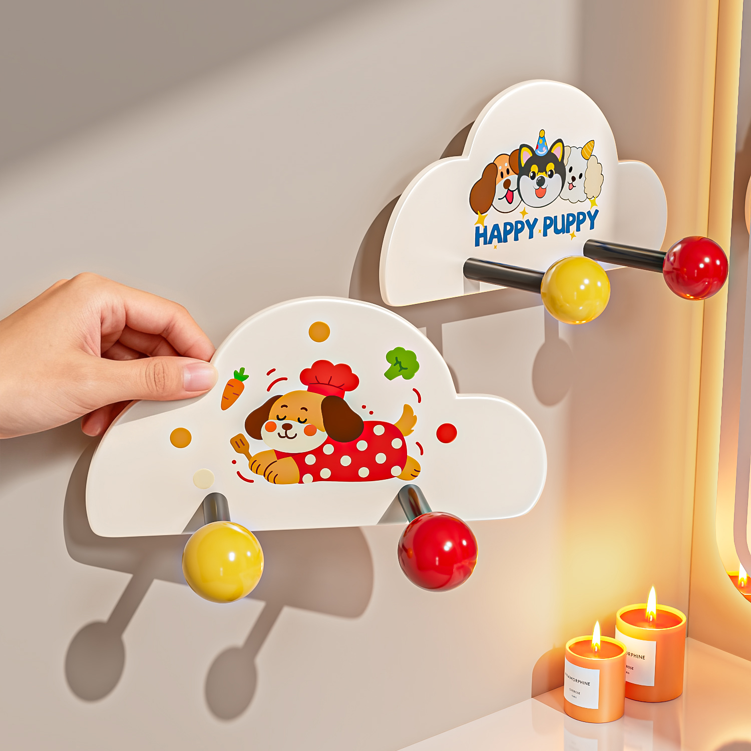 吹风机置物架免打孔卫生间收纳电吹风挂架吹风筒支架浴室家用架子