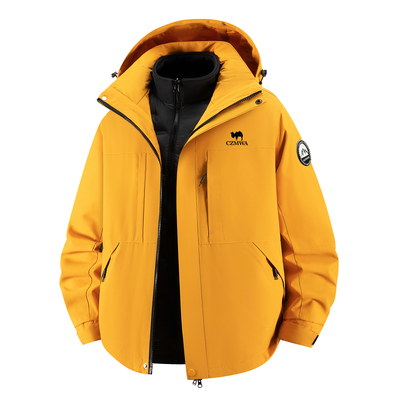 骆驼骑师户外羽绒服男女防水外套