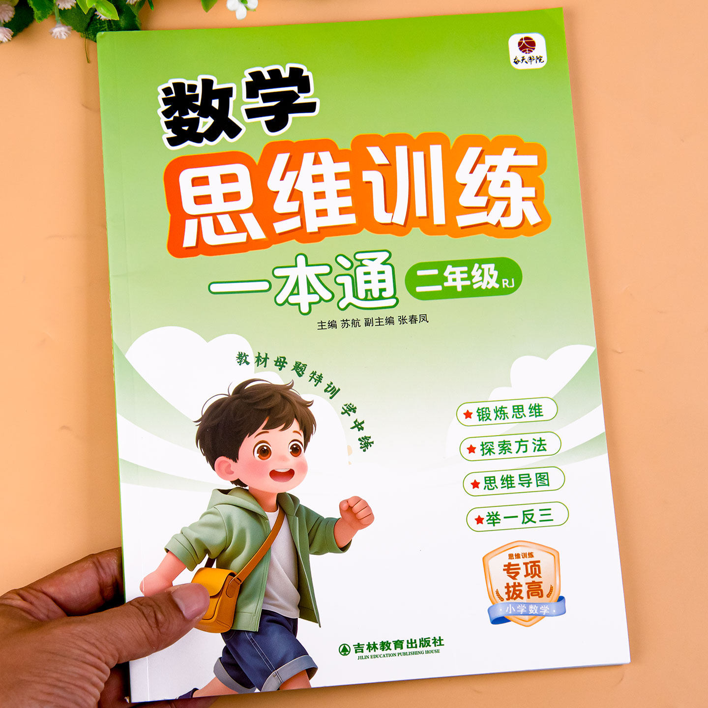 数学思维训练一本通小学二年级思维训练题拓展题每日一题人教版数学计算题应用题专项强化训练练习册天天练一升二数学思维练习题