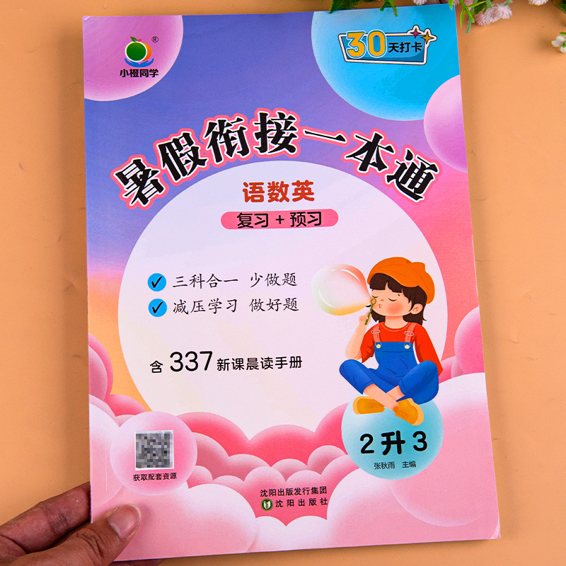 二年级下册暑假作业人教版语文数学英语暑假衔接一本通二年级升三年级假期作业小学2升3暑假练习题复习预习二升三暑假衔接练习题下