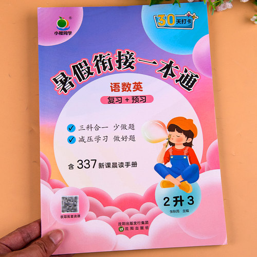二年级下册暑假作业人教版语文数学英语暑假衔接一本通二年级升三年级假期作业小学2升3暑假练习题复习预习二升三暑假衔接练习题下