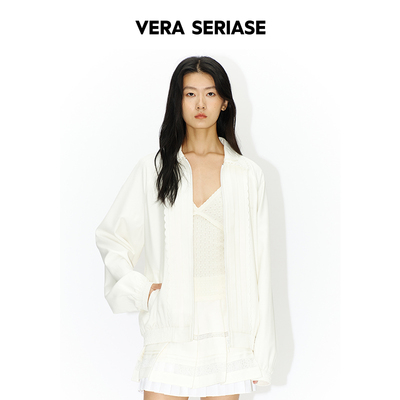 【Vera Seriase设计师品牌】2026春季新款时尚白色长袖外套夹克