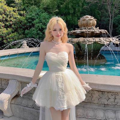 2025春夏新款收腰气质高级感生日小礼服裙法式在逃公主连衣裙女