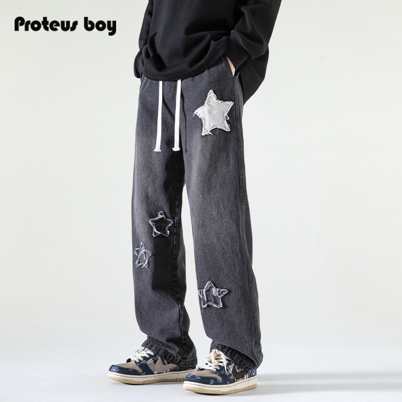 ProteusBoy时尚潮牌牛仔裤